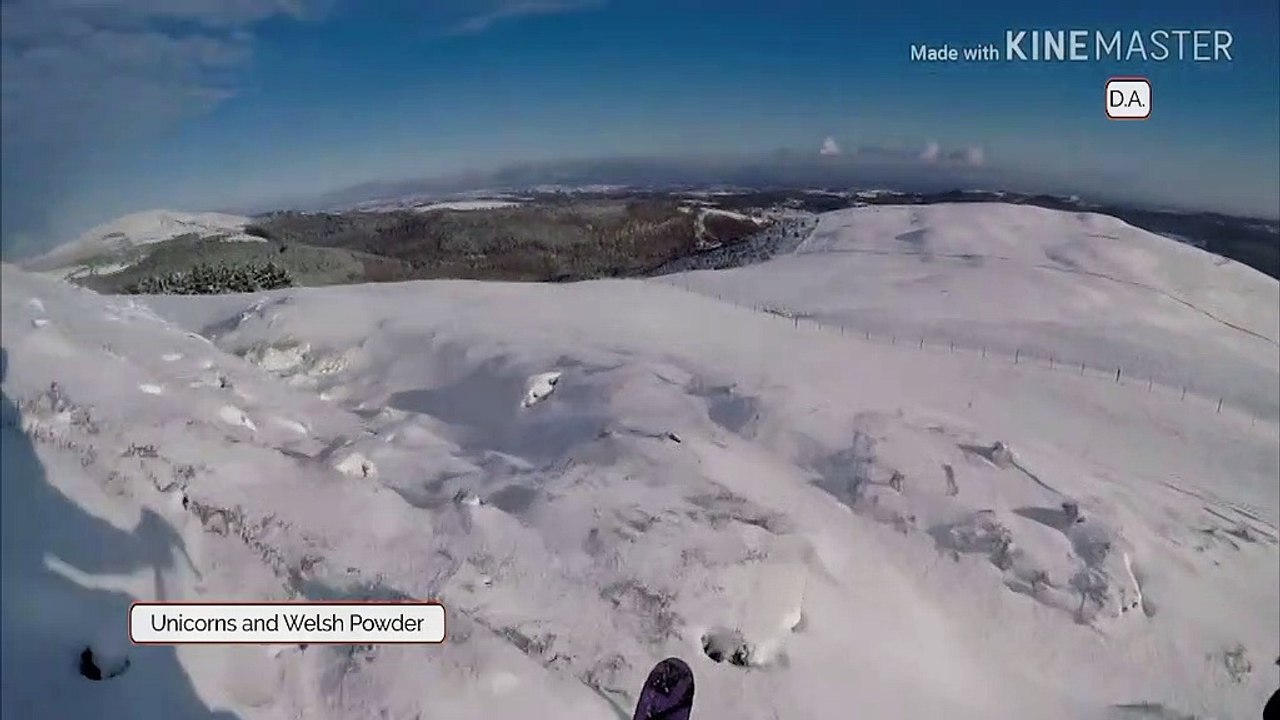 Skiing through the Welsh Snow!