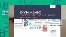 Dynamic Business Law: The Essentials by Nancy Kubasek