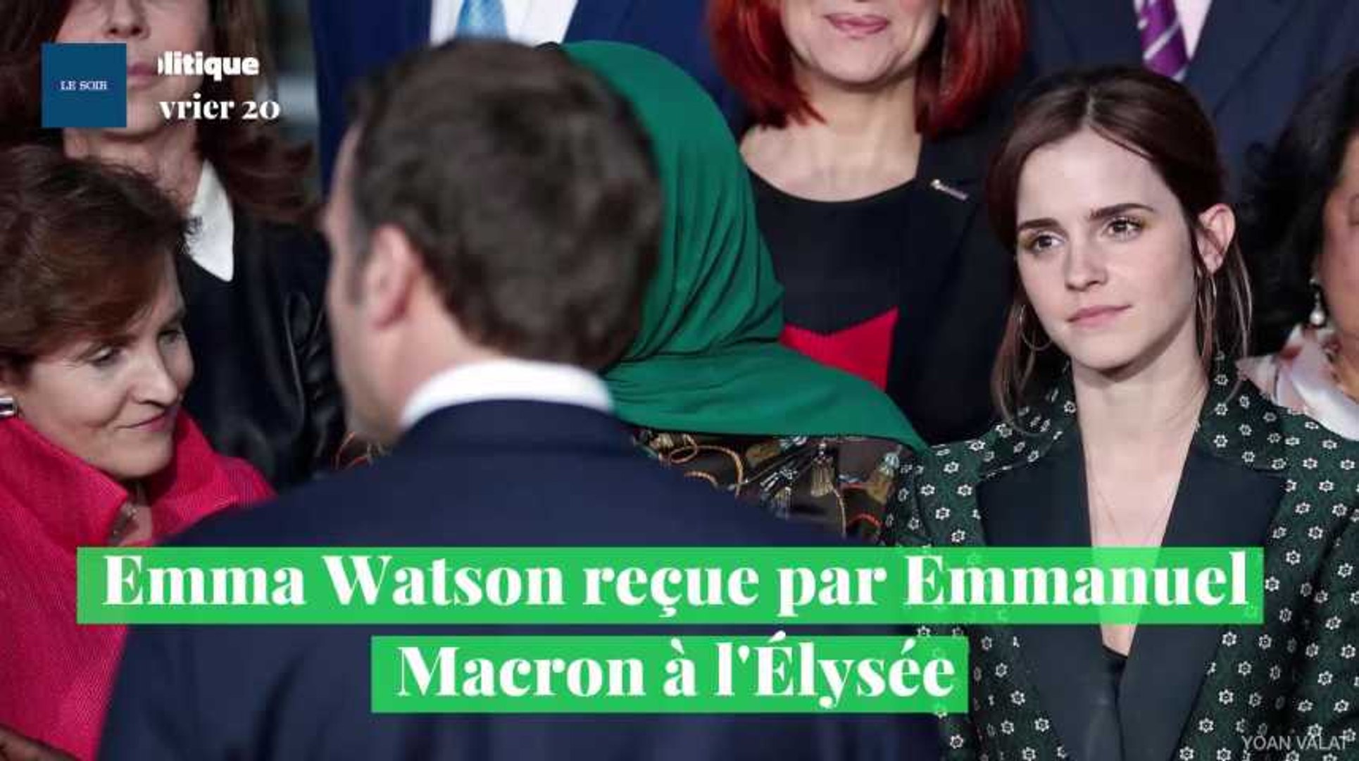 Emma Watson Reçue Par Les Macron à Lélysée