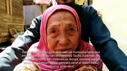 Bawa ibu dalam raga motosikal ke mana sahaja