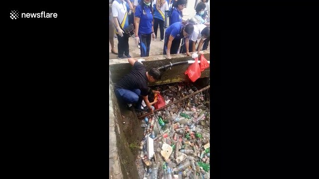 River of trash shows the insane scale of Indonesia's plastic pollution problem