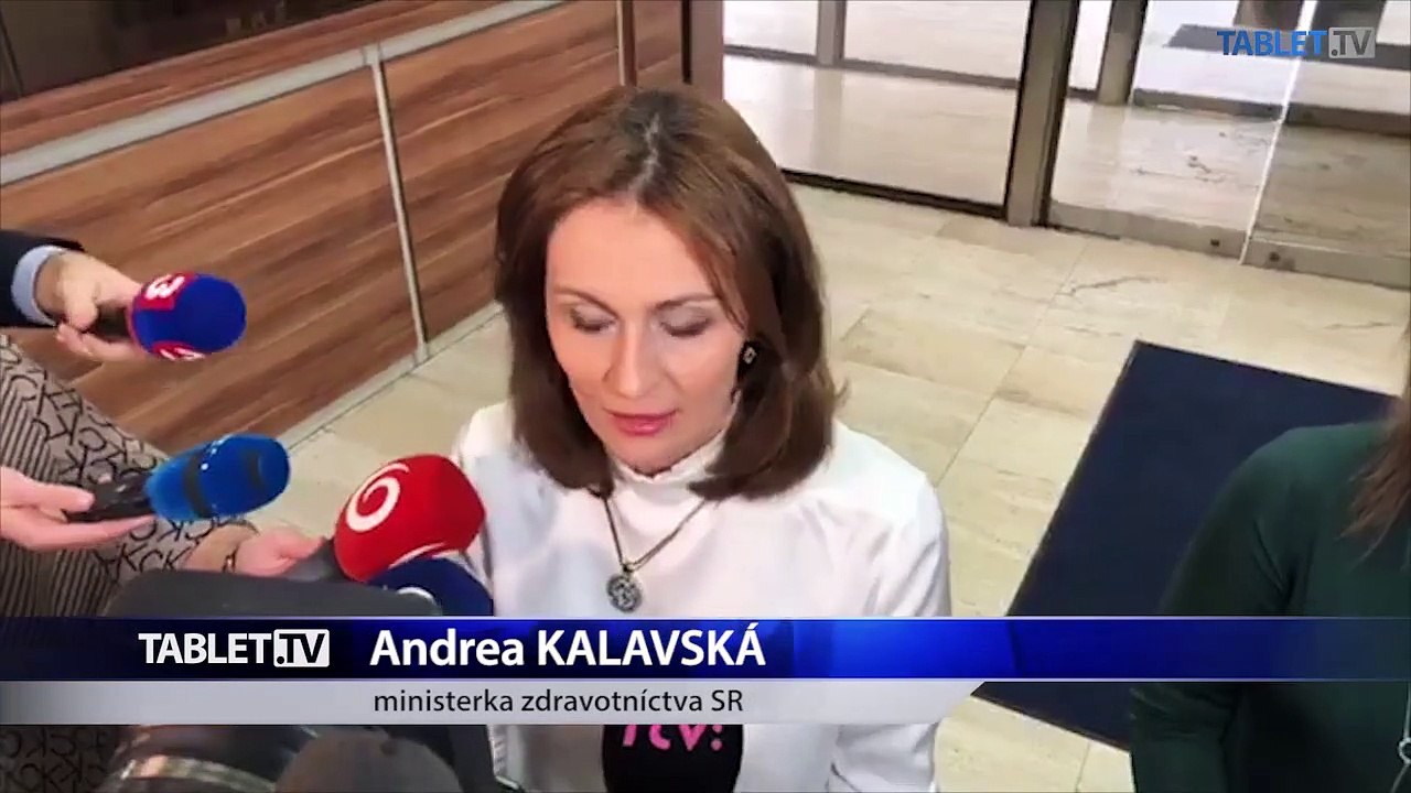 ZÁZNAM: Brífing ministerky zdravotníctva A. Kalavskej