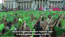 Hundreds of women protest in Buenos Aires for legal abortion