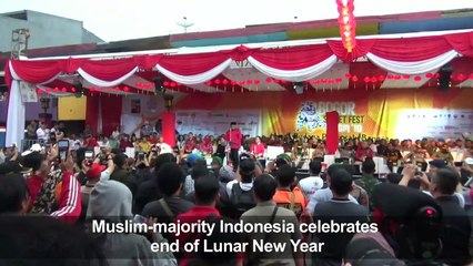 Indonesia celebrates end of Lunar New Year