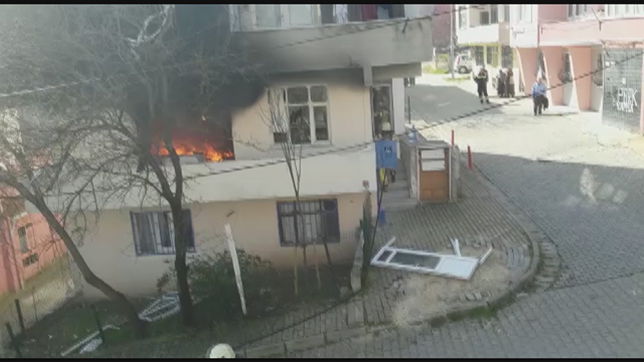 Büyükçekmece'de patlama sonrası ilk görüntüler