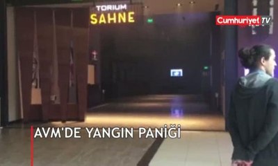 AVM'de yangın paniği