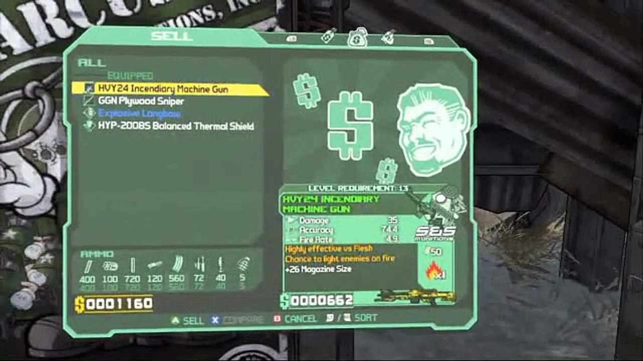 Borderlands - Interfaz