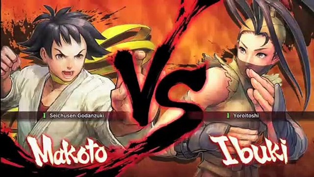 Super Street Fighter IV - Ibuki vs. Makoto