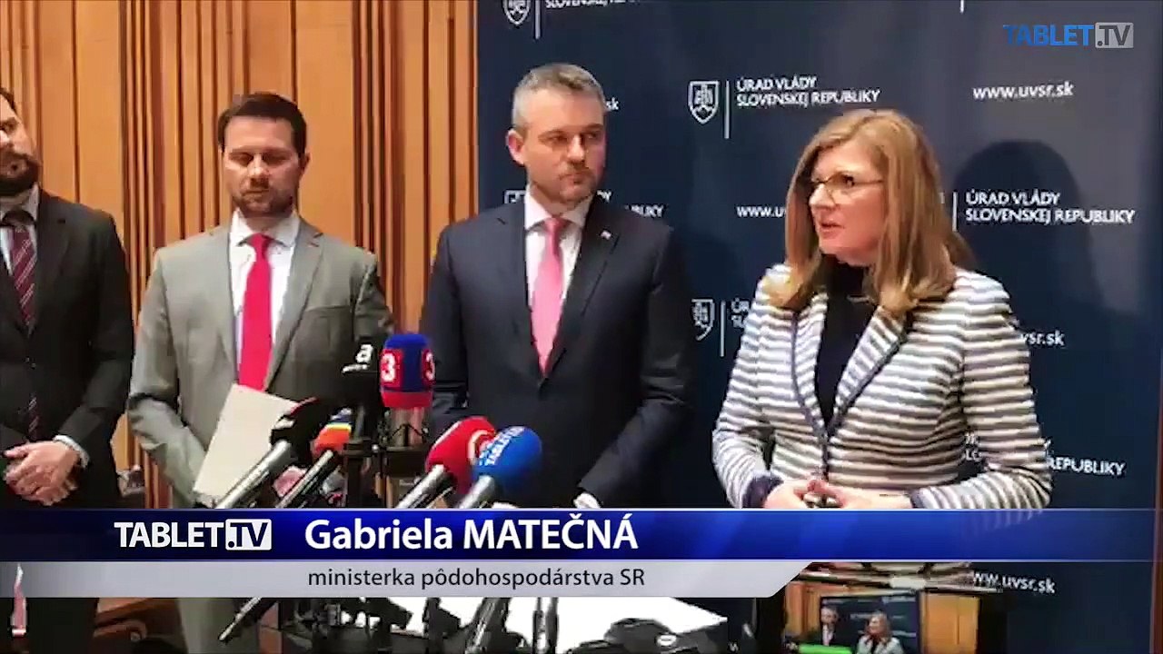 ZÁZNAM: Brífing premiéra P. Pellegriniho a ministerky G. Matečnej