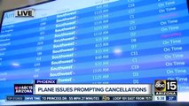 Southwest issues prompt flight cancellations