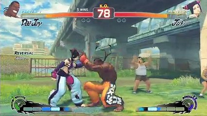 Super Street Fighter IV - Juri contra Dee Jay