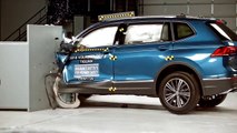 2018 Volkswagen Tiguan driver-side small overlap IIHS crash test