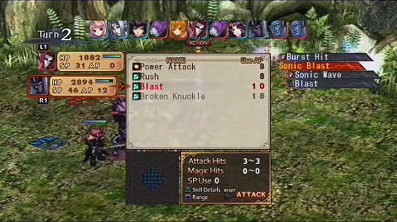 Record of Agarest War - Batalla