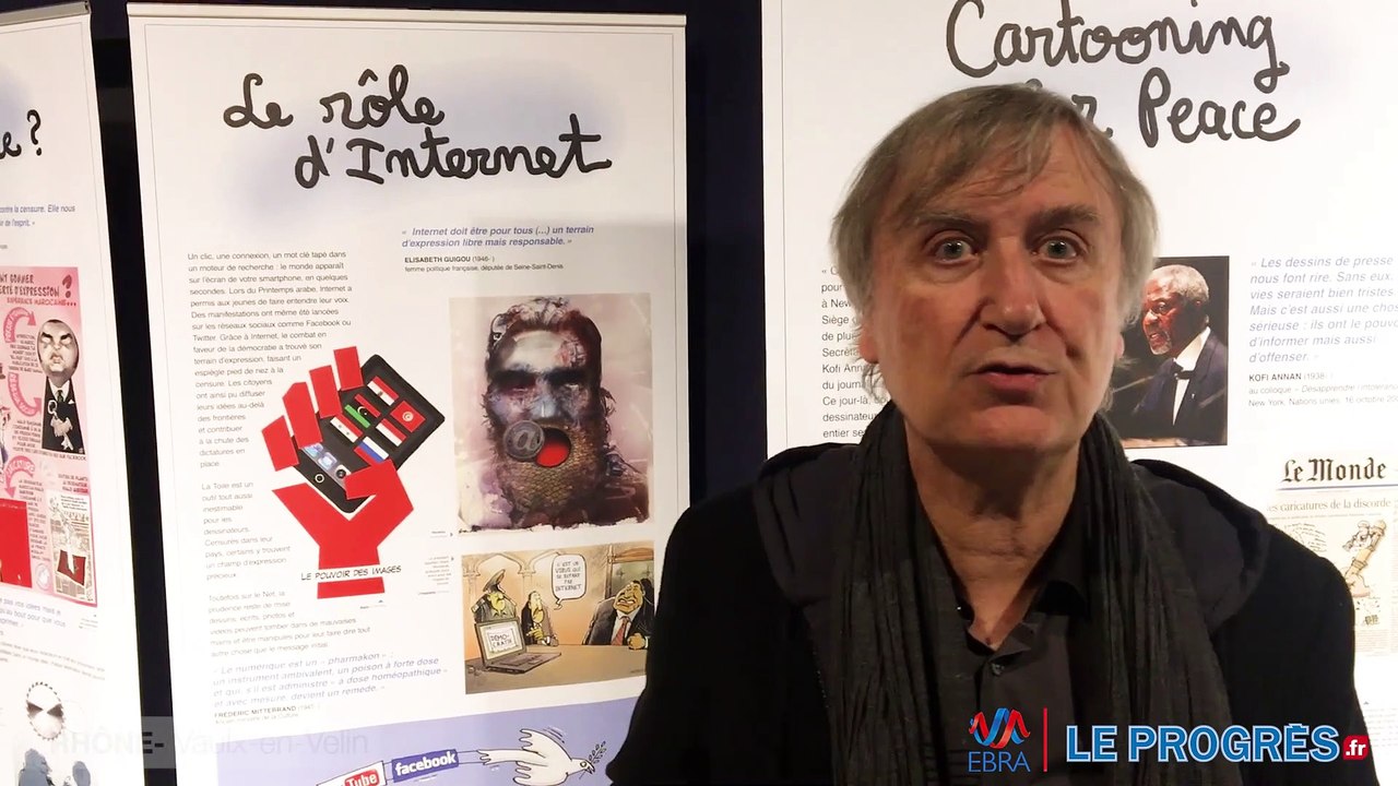 PLANTU INTERVIEW A VAULX-EN-VELIN