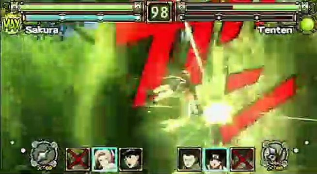 Naruto: Ultimate Ninja Heroes 2 - Sakura vs TenTen