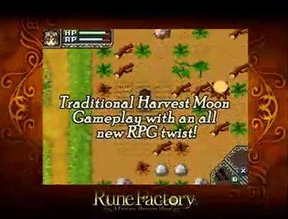 Rune Factory: A Fantasy Harvest Moon - Tráiler