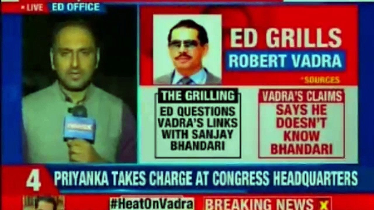 Robert Vadra Questioned at Enforcement Directorate Office | Priyanka Gandhi, Robert vadra, Rahul Gandhi | NEWSX