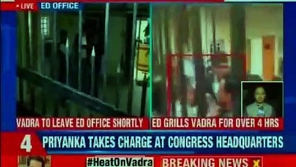 Robert Vadra Questioned at Enforcement Directorate Office | Priyanka Gandhi, Robert vadra, Rahul Gandhi | NEWSX