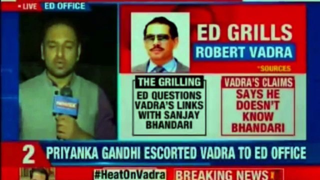Robert Vadra Questioned at Enforcement Directorate Office | Robert Vadra Money Laundering Case Live Updates| Priyanka Gandhi | NEWSX