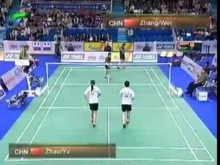 BADMINTON 2007 France Open WD Final Game 1