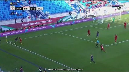 مباراة البحرين وتايلاند الشوط الاول كأس آسيا 2019