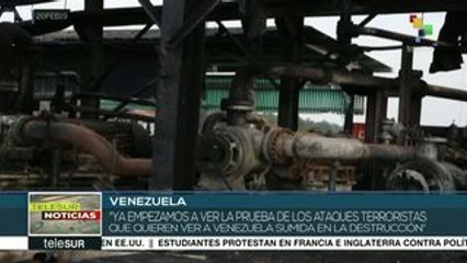 Informa ministro de Petróleo de Vzla. de atentado en planta de bombeo