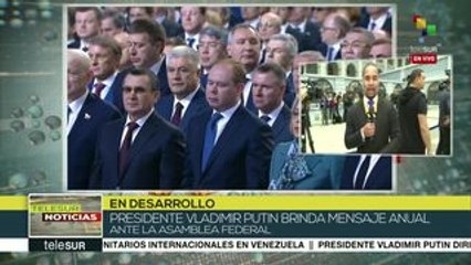 Presenta persidente ruso informe anual ante la Asamblea Federal