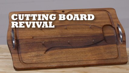 Revive an old cutting board in a few simple steps