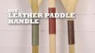 Give your hands a more comfortable grip with this DIY leather paddle handle cover