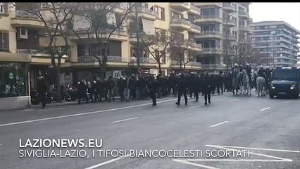 SIVIGLIA-LAZIO, TIFOSI SCORTATI