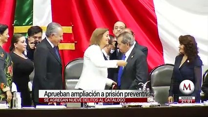 Aprueban aumentar catálogo de delitos que ameritan prisión preventiva