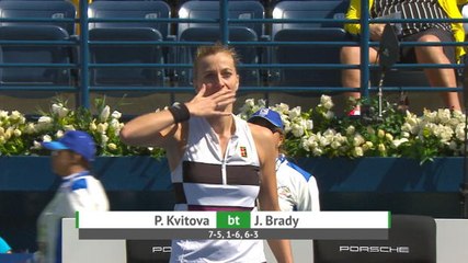 Kvitova battles past Brady