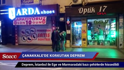 Çanakkale’de korkutan deprem