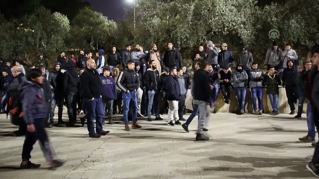 Filistinlilerden Mescid-i Aksa nöbeti - KUDÜS