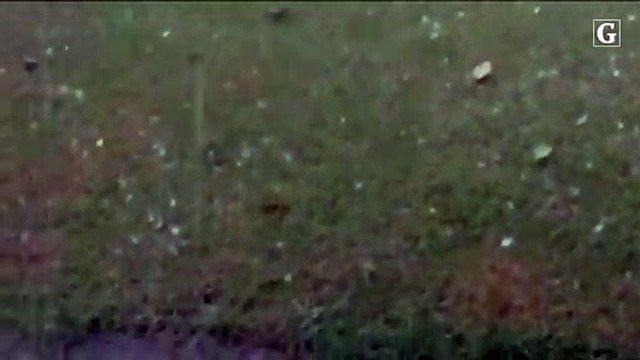 Chuva de granizo em Iconha