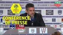 Conférence de presse Girondins de Bordeaux - EA Guingamp (0-0) : Eric BEDOUET (GdB) - Jocelyn GOURVENNEC (EAG) - 2018/2019