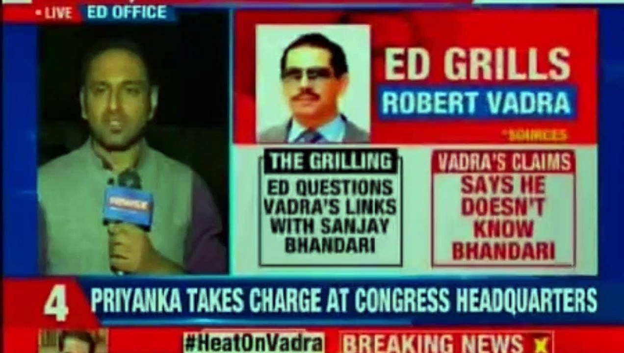 Robert Vadra Questioned at Enforcement Director...
