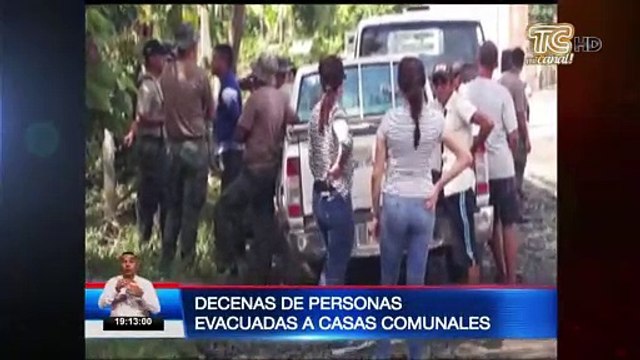 Decenas de evacuados por inundaciones en Manabí