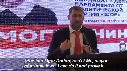 Convicted fraudster on track for seat in Moldova polls