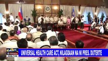 Universal Health Care Act, nilagdaan na ni Pres. #Duterte