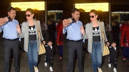 Kareena Kapoor Khan gets angry on fan because of Taimur Ali Khan; Watch Video | FilmiBeat