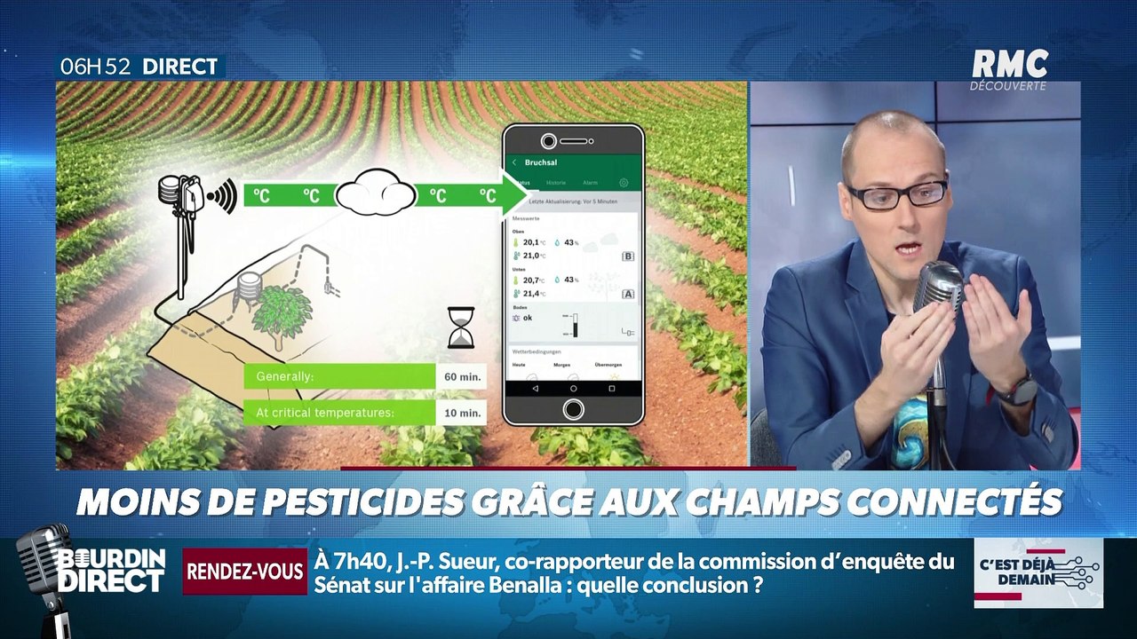 La chronique d'Anthony Morel : Moins de pesticides grâce aux champs connectés - 21/02