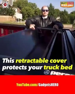 Retractable cover protects your truck bed