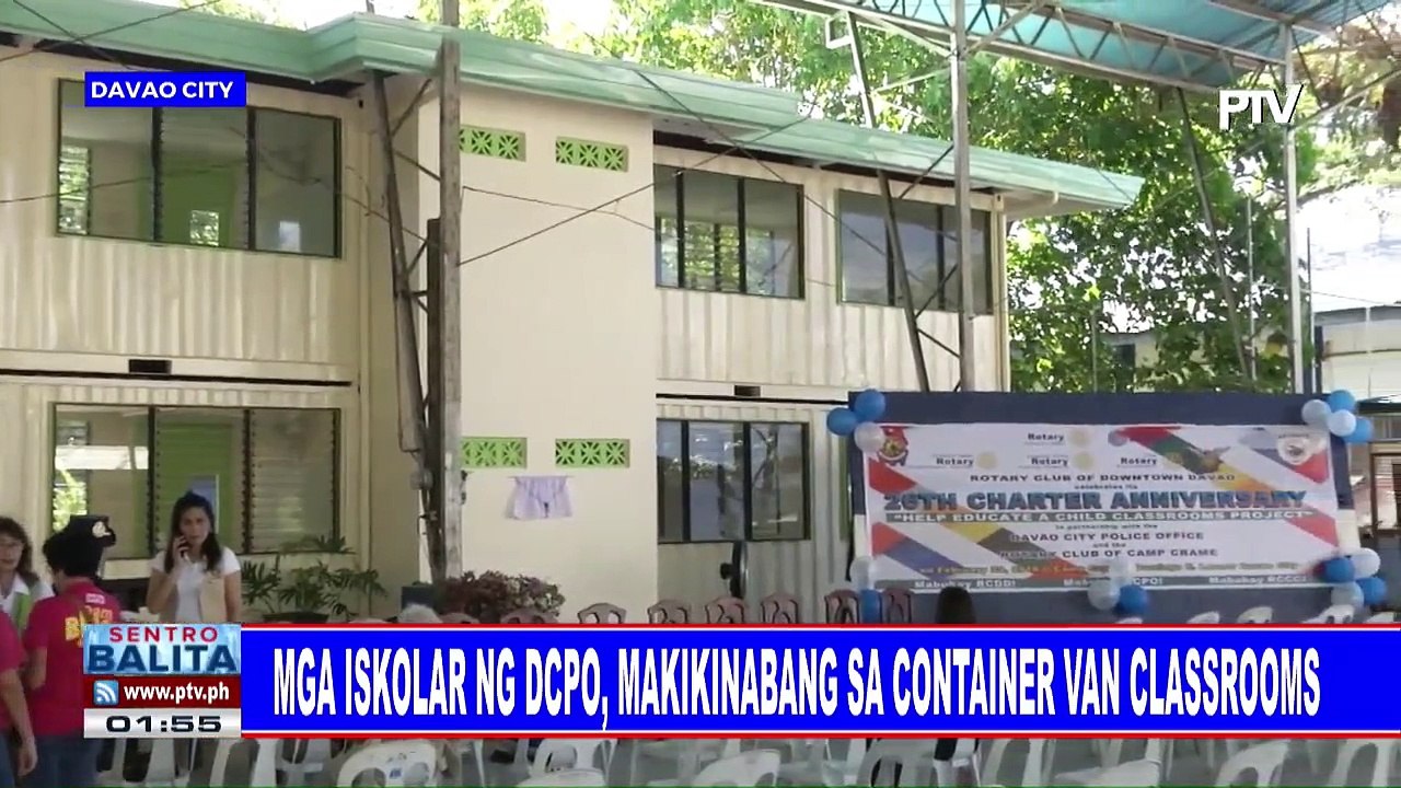 Mga iskolar ng DCPO, makikinabang sa container van classrooms