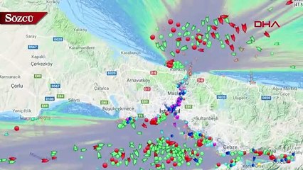 Video herunterladen: Boğazda yüzlerce gemi geçiş için bekliyor