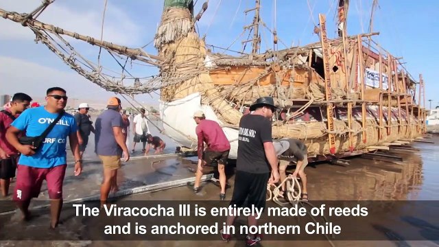 Ahoy! Reed raft to set sail across the Pacific