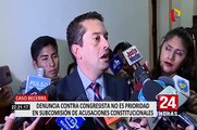 Denuncia contra Becerril no sería prioridad en Subcomisión de Acusaciones Constitucionales
