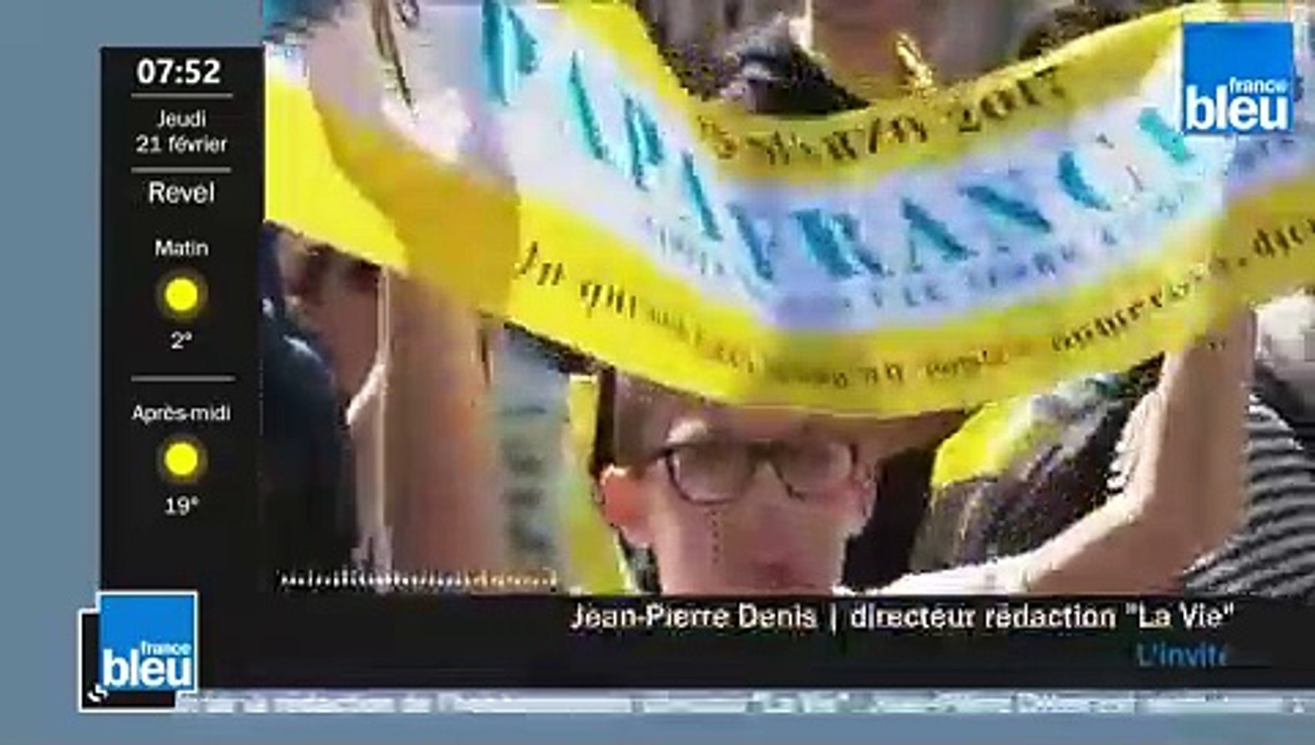 Sommet au Vatican sur la pédophilie : Jean-Pierre Denis directeur de  l'hebdomadaire La Vie invité de France Bleu Occitanie - Vidéo Dailymotion