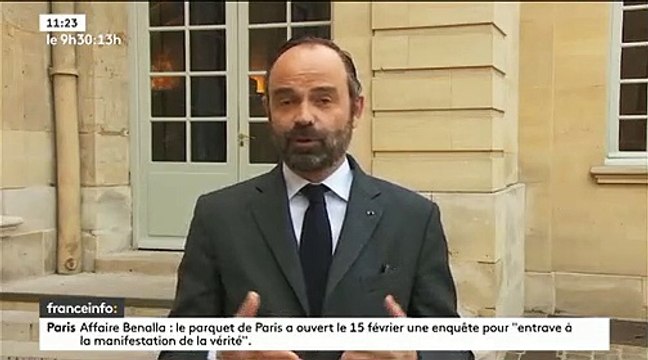 Affaire Benalla - Edouard Philippe réagit au rapport de la commission d'enquête: Le Sénat s'est livré à une appréciation très politique - VIDEO