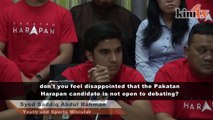 Why are others answering for Aiman? - Reporters quiz Syed Saddiq